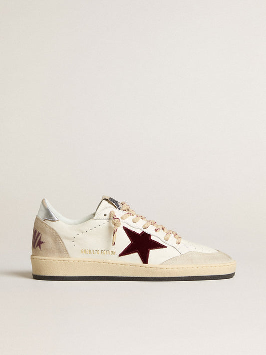 Men's Ball Star Mountain LTD in leather with burgundy velvet star